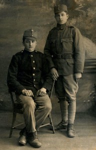 F.Masařík vlevo s kamarádem